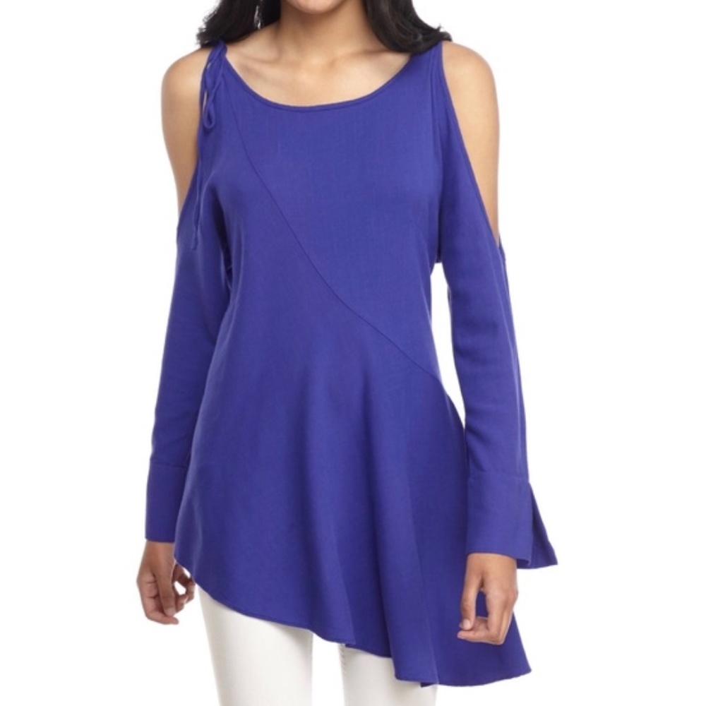 ❤️‍🔥 SALE Free People Cold Shoulder Violet Tunic XS
